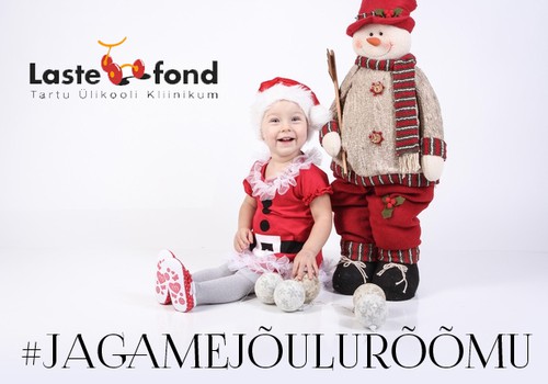 Jaga Facebookis jõulurõõmu ja aita Tartu ülikooli kliinikumi lastefondil raskelt haigeid lapsi aidata!