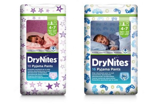 DryNites ® imavad ööpüksid - lastele, kes voodit märgavad