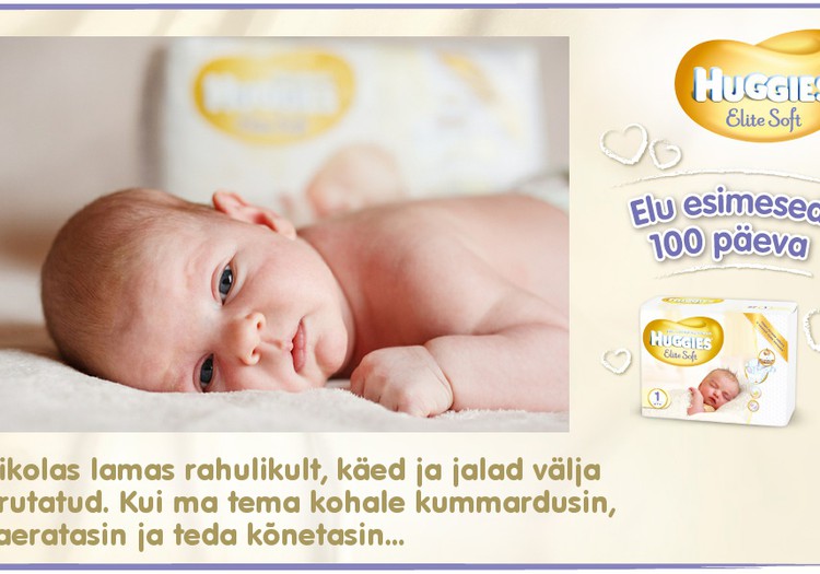 Huggies® Elite Soft esitleb: Beebi 100 esimest elupäeva (40. päev)