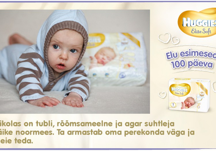 Huggies® Elite Soft esitleb: Beebi 100 esimest elupäeva (100. päev)