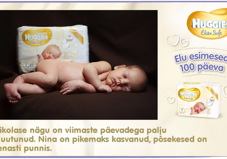 Huggies® Elite Soft esitleb: Beebi 100 esimest elupäeva (12. päev)