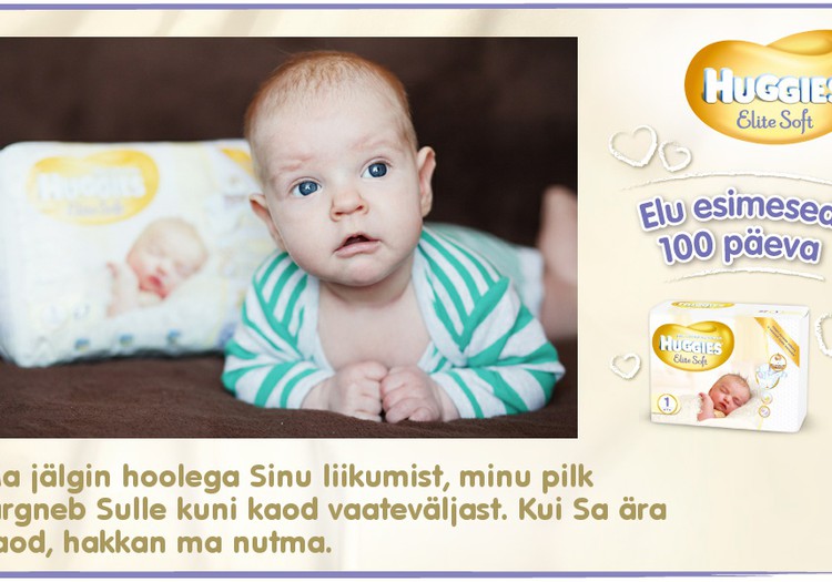 Huggies® Elite Soft esitleb: Beebi 100 esimest elupäeva (75. päev)