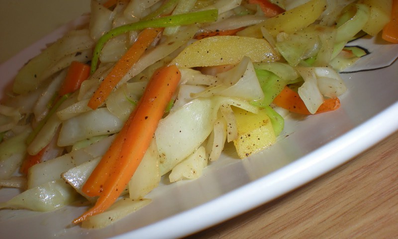Köögivilja-kartuli wok