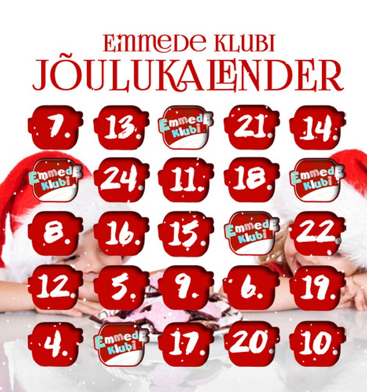 Emmede Klubi jõulukalender 2015 - auhinnad iga päev!