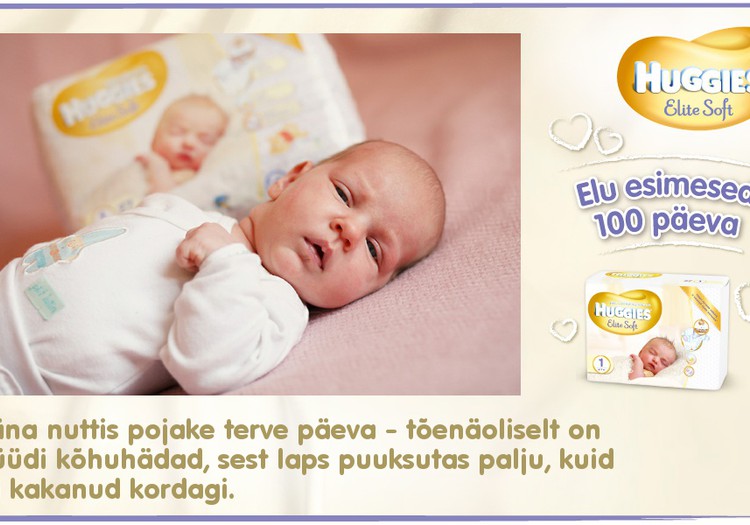 Huggies® Elite Soft esitleb: Beebi 100 esimest elupäeva (30. päev)