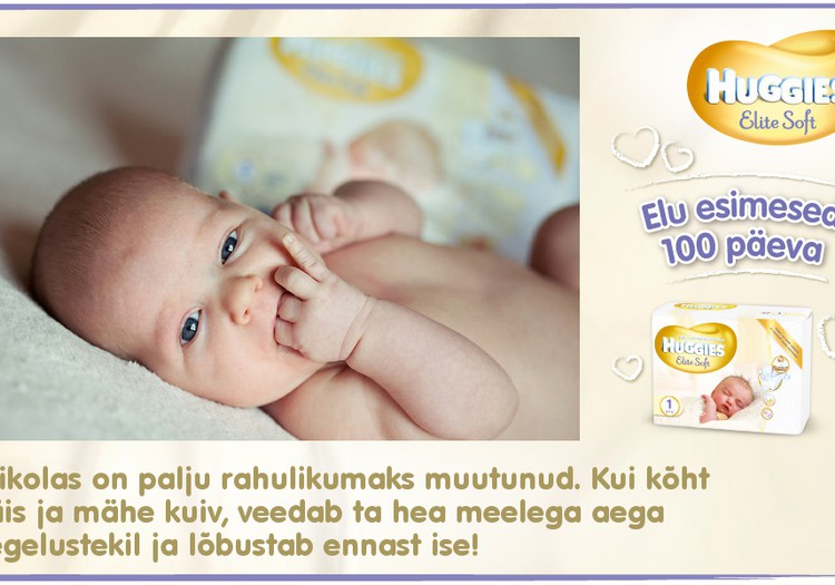 Huggies® Elite Soft esitleb: Beebi 100 esimest elupäeva (56. päev)