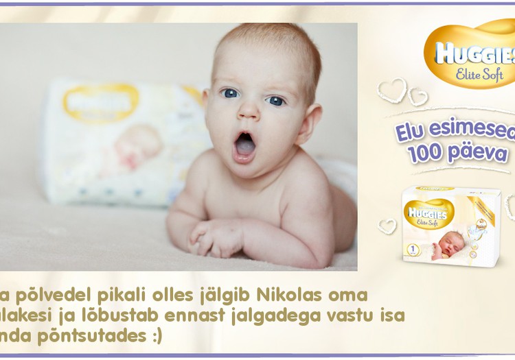 Huggies® Elite Soft esitleb: Beebi 100 esimest elupäeva (88. päev)