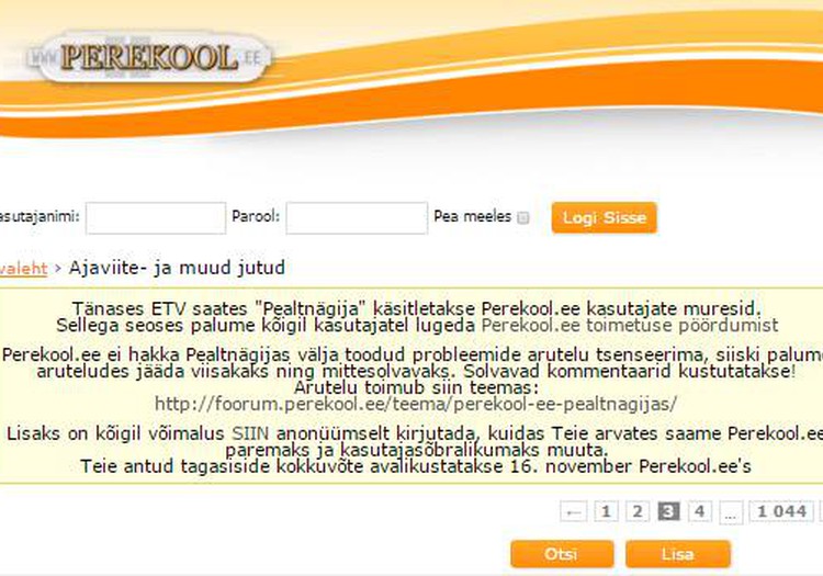 Kas Perekool on Eesti õelaim netifoorum?