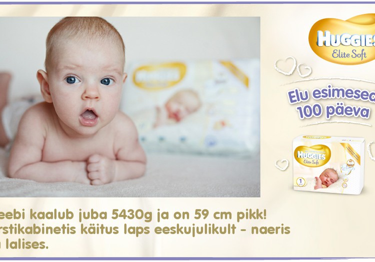 Huggies® Elite Soft esitleb: Beebi 100 esimest elupäeva (65. päev)