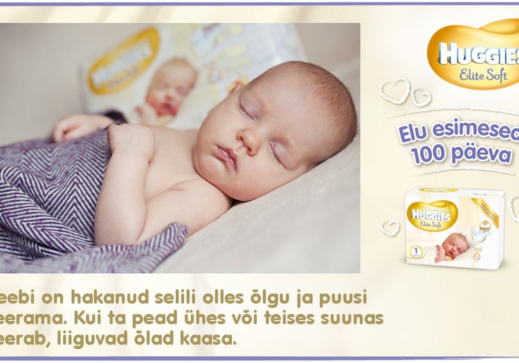 Huggies® Elite Soft esitleb: Beebi 100 esimest elupäeva (55. päev)