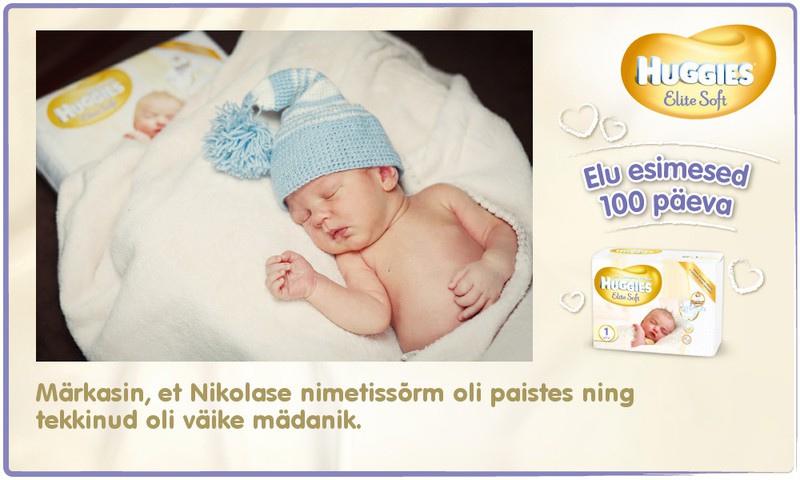 Huggies® Elite Soft esitleb: Beebi 100 esimest elupäeva (9. päev)