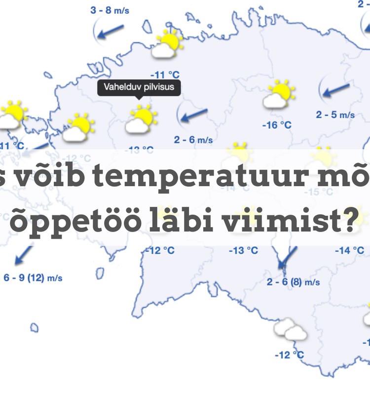 Külmad käes. Kui suure miinusega jääb kool ära? Kas lasteaias tohib õues käia?