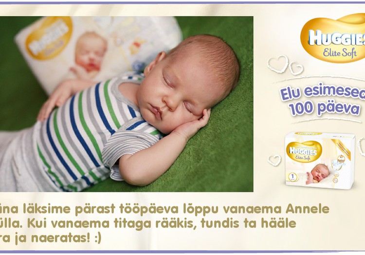 Huggies® Elite Soft esitleb: Beebi 100 esimest elupäeva (36. päev)