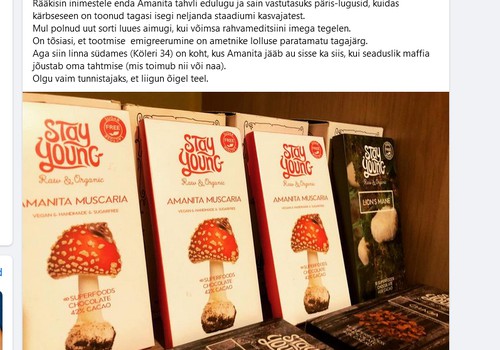 PTA hoiatab: Facebookis müüakse punast kärbseseent sisaldavat šokolaadi