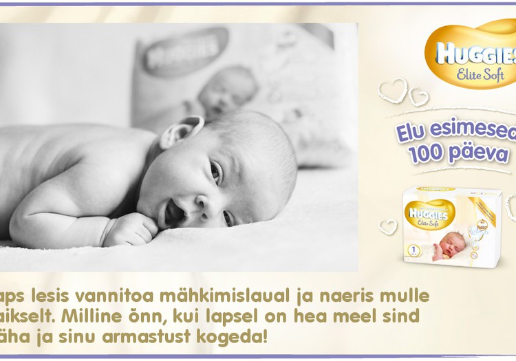 Huggies® Elite Soft esitleb: Beebi 100 esimest elupäeva (39. päev)