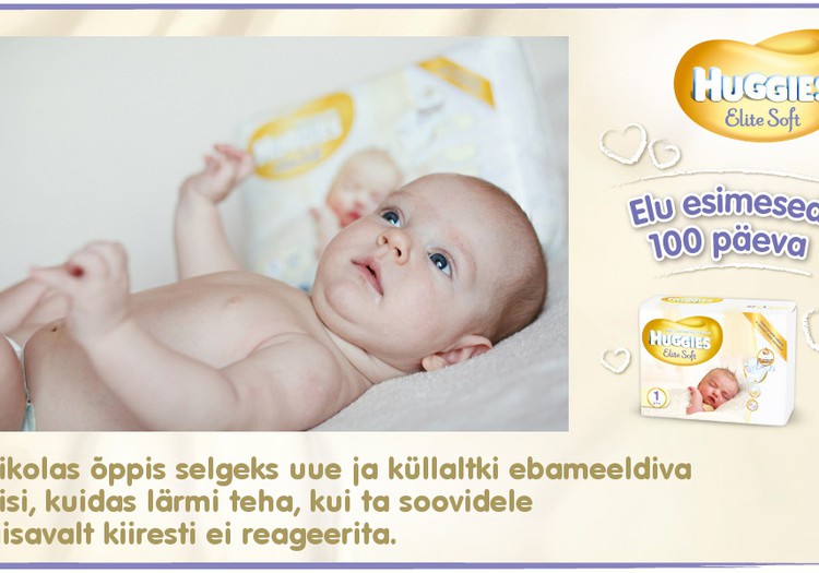 Huggies® Elite Soft esitleb: Beebi 100 esimest elupäeva (62. päev)