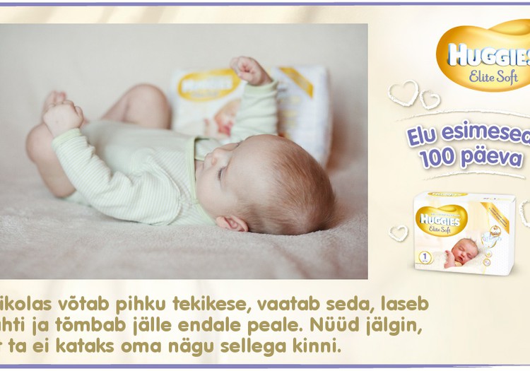 Huggies® Elite Soft esitleb: Beebi 100 esimest elupäeva (86. päev)