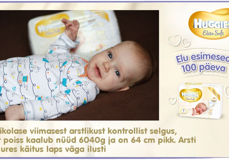 Huggies® Elite Soft esitleb: Beebi 100 esimest elupäeva (98. päev)