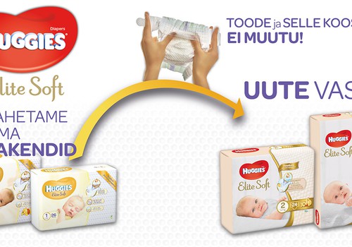 Huggies® Elite Soft vastsündinumähkmed - parim kaitse Sinu beebi õrnale nahale