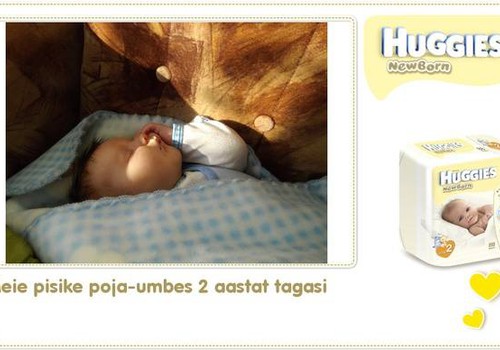 Kollaaži teise nädala võistluse võitja, kes võidab endale Huggies ® Newborn mähkmed ja beebi kõige esimesed papud!