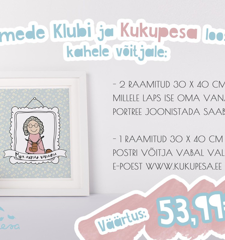 EMADEPÄEVALOOS! 50€ väärtuses auhindu Kukupesalt!