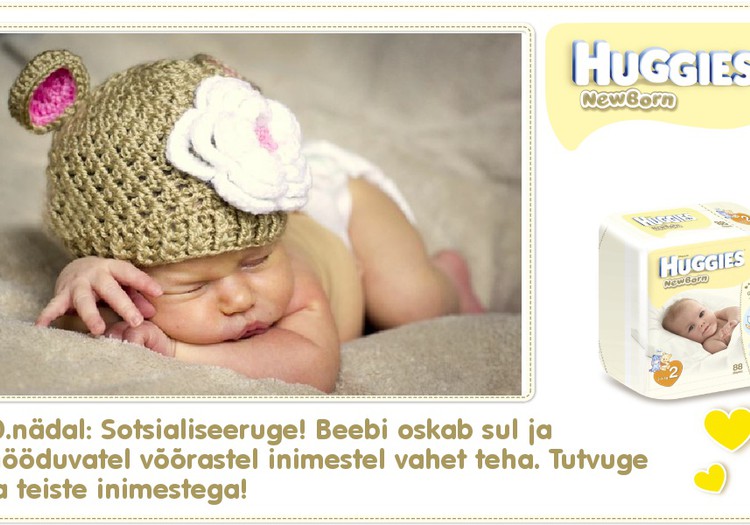 Kümnes nädal koos Huggies® Newborn mähkmetega