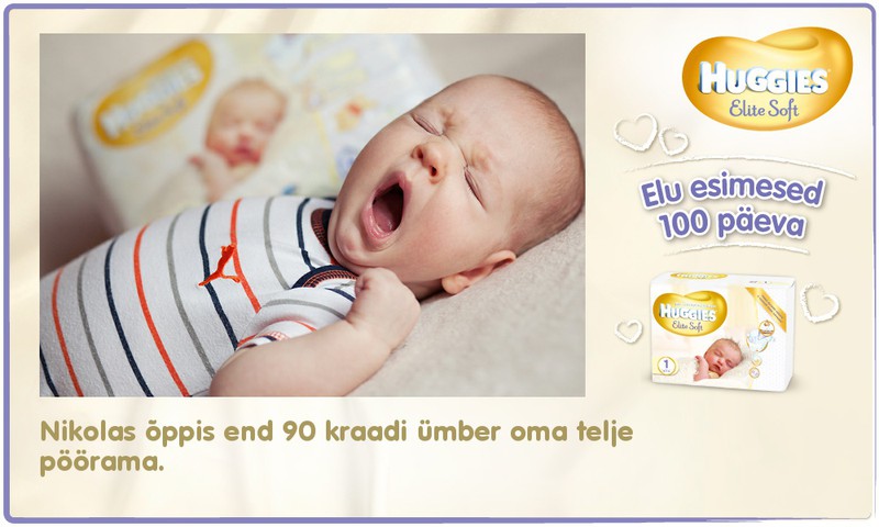 Huggies® Elite Soft esitleb: Beebi 100 esimest elupäeva (57. päev)