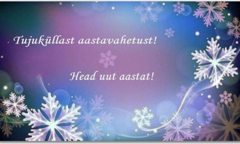 Head Vana Aasta lõppu ja uue rahulikku tulemist!