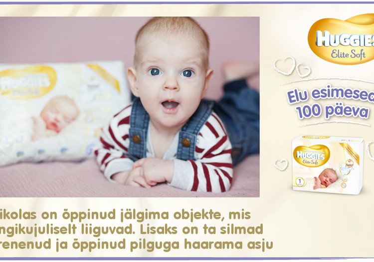 Huggies® Elite Soft esitleb: Beebi 100 esimest elupäeva (96. päev)