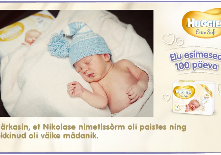 Huggies® Elite Soft esitleb: Beebi 100 esimest elupäeva (9. päev)