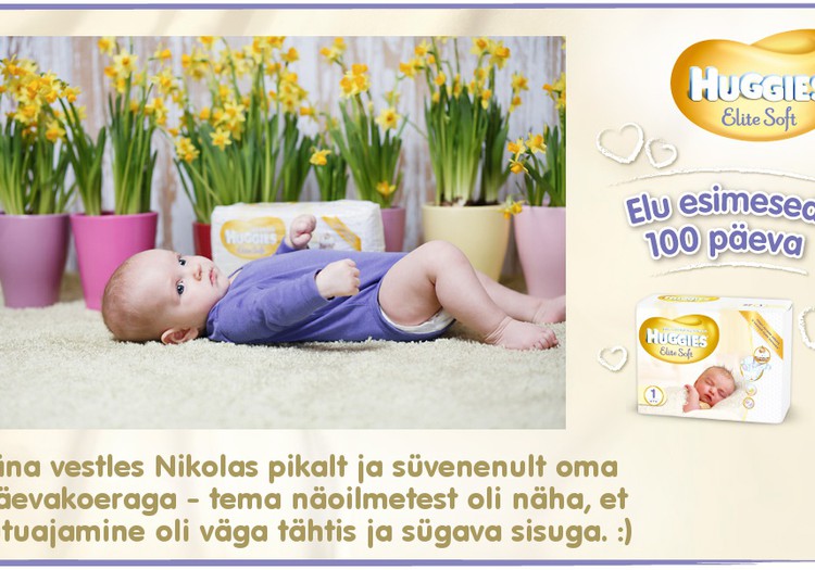 Huggies® Elite Soft esitleb: Beebi 100 esimest elupäeva (93. päev)